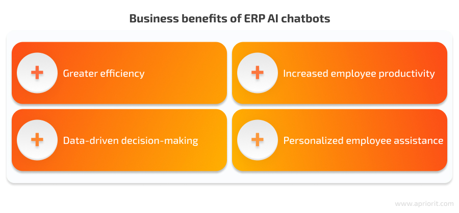 benefits of ERP AI chatbots