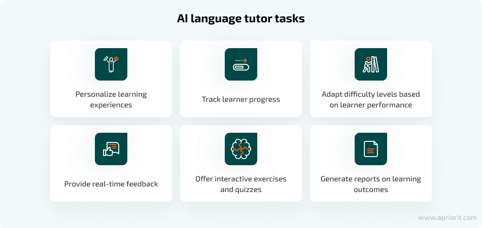 AI language tutor tasks