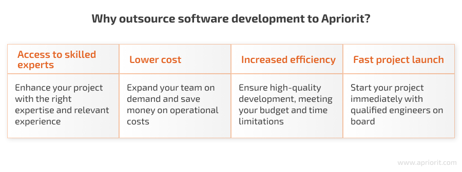 Why outsource software development to Apriorit