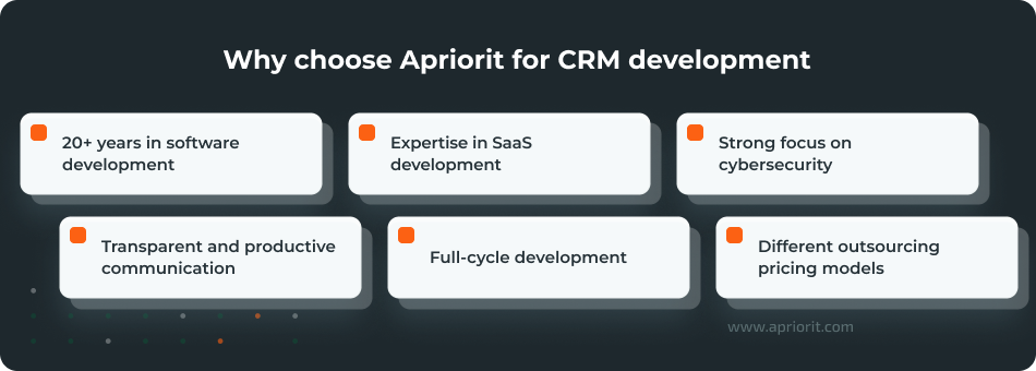 Why choose Apriorit for CRM development