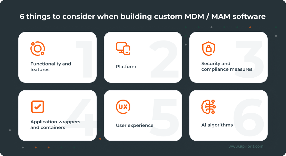 6 things to consider when building custom MDM / MAM software